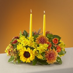 The FTD Gather 'Round Centerpiece from Flowers by Ramon of Lawton, OK